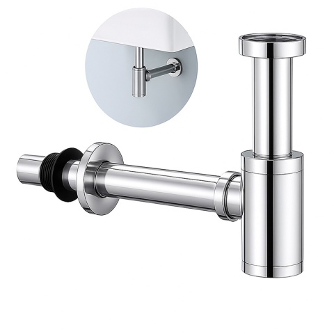 SYFON UMYWALKOWY ŁAZIENKOWY METALOWY NIK-CH CHROM