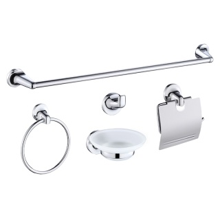 ZESTAW AKCESORIÓW ŁAZIENKOWYCH ŁAZIENKOWY 5W1 COLIN CHROM