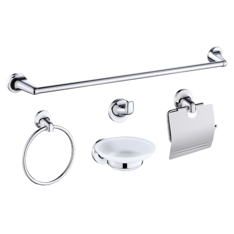ZESTAW AKCESORIÓW ŁAZIENKOWYCH ŁAZIENKOWY 5W1 COLIN CHROM