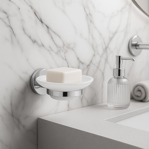 ZESTAW AKCESORIÓW ŁAZIENKOWYCH ŁAZIENKOWY 5W1 COLIN CHROM