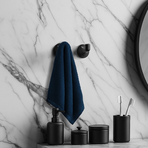 ZESTAW AKCESORIÓW ŁAZIENKOWYCH ŁAZIENKOWY 5W1 COLIN CZARNY