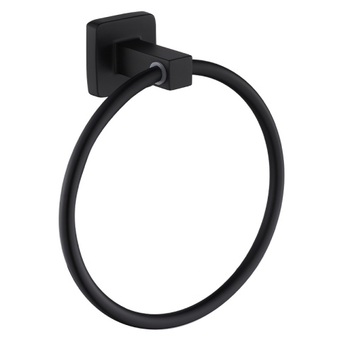 ZESTAW ŁAZIENKOWY AKCESORIA KOMPLET WIESZAK UCHWYT 6W1 DYLAN CZARNY