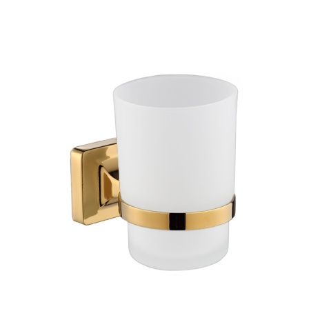 ZESTAW ŁAZIENKOWY AKCESORIA KOMPLET WIESZAK UCHWYT 6W1 DYLAN ZŁOTY