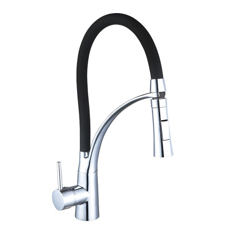 BATERIA KUCHENNA NABLATOWA WYCIĄGANA CZARNA WYLEWKA PODSTAWA CHROM F1505