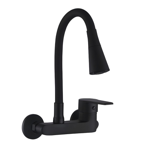 BATERIA KUCHENNA ŚCIENNA HARBOR GIĘTKA CZARNA WYLEWKA PODSTAWA CZARNA