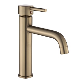 BATERIA UMYWALKOWA STOJĄCA WYSOKA NABLATOWA ŁAZIENKOWA ZŁOTY SZCZOTKOWANY CARO-GL-BR