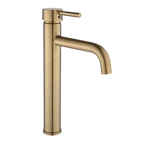 BATERIA UMYWALKOWA STOJĄCA WYSOKA NABLATOWA ŁAZIENKOWA ZŁOTY SZCZOTKOWANY CAROH-GL-BR