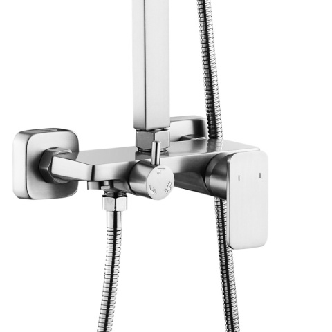 BATERIA PRYSZNICOWA Z DESZCZOWNICĄ ŁAZIENKOWA NATRYSKOWA REN CHROM