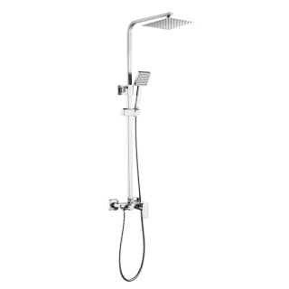 BATERIA PRYSZNICOWA Z DESZCZOWNICĄ ŁAZIENKOWA NATRYSKOWA REN CHROM