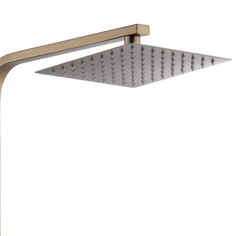 BATERIA PRYSZNICOWA Z DESZCZOWNICĄ ŁAZIENKOWA NATRYSKOWA REN ZŁOTA SZCZOTKOWANA