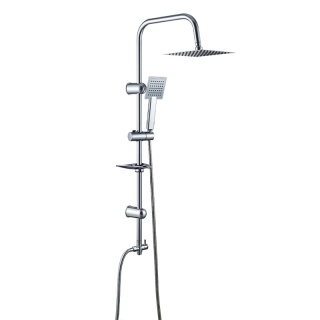 ZESTAW PRYSZNICOWY ŁAZIENKOWY Z DESZCZOWNICĄ ŚCIENNY MANS CHROM