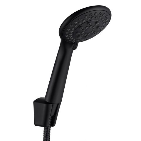 BATERIA PRYSZNICOWA Z TERMOSTATEM ŚCIENNA ŁAZIENKOWA NATRYSKOWA T205 CZARNA