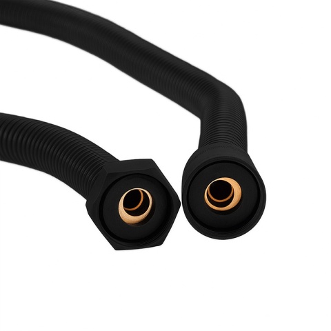 BATERIA PRYSZNICOWA Z TERMOSTATEM ŚCIENNA ŁAZIENKOWA NATRYSKOWA T205 CZARNA