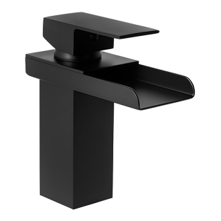 BATERIA UMYWALKOWA ŁAZIENKOWA STOJĄCA KASKADA F012 CZARNA