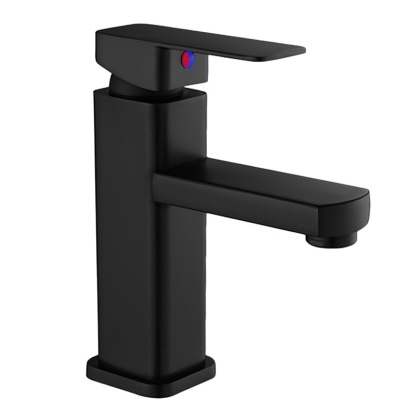 BATERIA UMYWALKOWA ŁAZIENKOWA STOJĄCA NABLATOWA NISKA LANA CZARNA