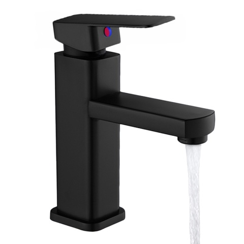 BATERIA UMYWALKOWA ŁAZIENKOWA STOJĄCA NABLATOWA NISKA LANA CZARNA