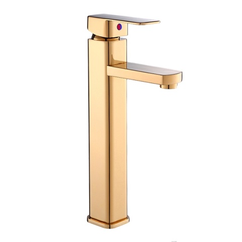BATERIA UMYWALKOWA ŁAZIENKOWA STOJĄCA NABLATOWA WYSOKA LANAH ZŁOTA