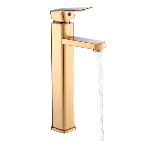 BATERIA UMYWALKOWA ŁAZIENKOWA STOJĄCA NABLATOWA WYSOKA LANAH ZŁOTA