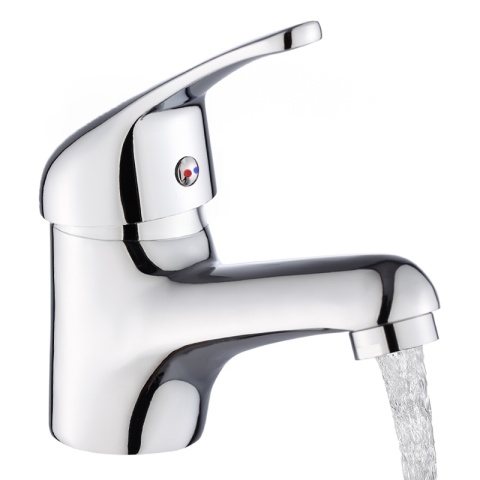 BATERIA UMYWALKOWA NABLATOWA ŁAZIENKOWA NISKA STOJĄCA KRAN TONI CHROM