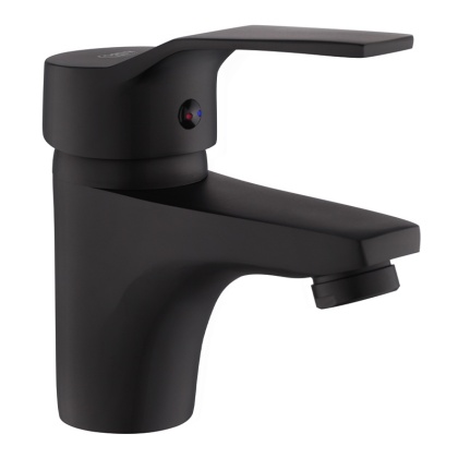 BATERIA UMYWALKOWA NABLATOWA ŁAZIENKOWA NISKA STOJĄCA KRAN ULA CZARNA