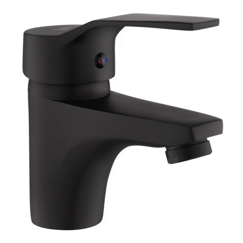 BATERIA UMYWALKOWA NABLATOWA ŁAZIENKOWA NISKA STOJĄCA KRAN ULA CZARNA