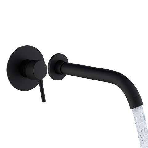 BATERIA UMYWALKOWA PODTYNKOWA ŚCIENNA F06K CZARNA