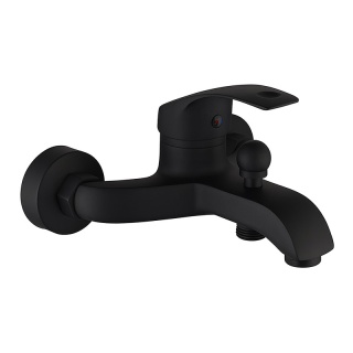 BATERIA WANNOWA PRYSZNICOWA ŁAZIENKOWA ŚCIENNA NATRYSKOWA DINA CZARNA