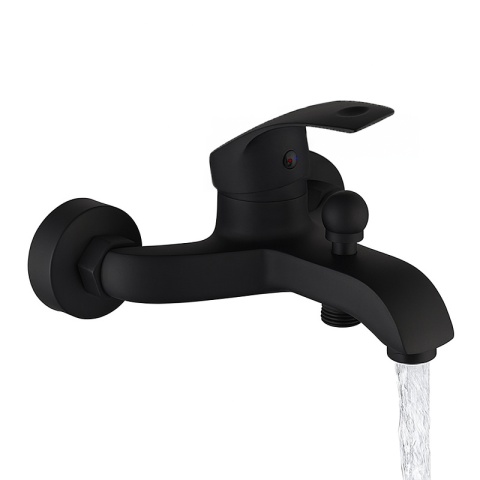 BATERIA WANNOWA PRYSZNICOWA ŁAZIENKOWA ŚCIENNA NATRYSKOWA DINA CZARNA