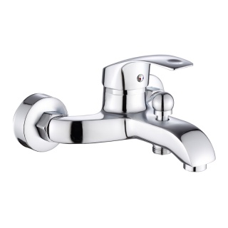 BATERIA WANNOWA PRYSZNICOWA ŁAZIENKOWA ŚCIENNA NATRYSKOWA DINA-CH CHROM