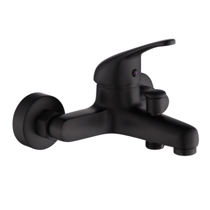 BATERIA WANNOWA PRYSZNICOWA ŁAZIENKOWA ŚCIENNA NATRYSKOWA DORA CZARNA