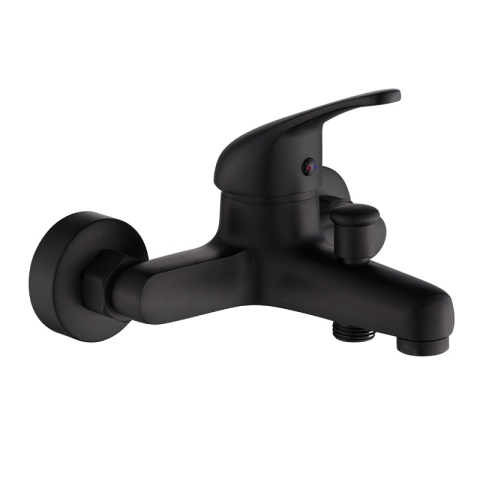 BATERIA WANNOWA PRYSZNICOWA ŁAZIENKOWA ŚCIENNA NATRYSKOWA DORA CZARNA