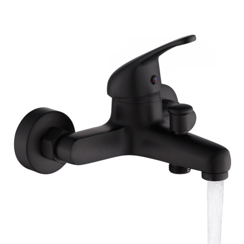 BATERIA WANNOWA PRYSZNICOWA ŁAZIENKOWA ŚCIENNA NATRYSKOWA DORA CZARNA