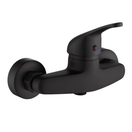 BATERIA WANNOWA PRYSZNICOWA ŁAZIENKOWA ŚCIENNA NATRYSKOWA ELENA CZARNA