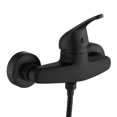 BATERIA WANNOWA PRYSZNICOWA ŁAZIENKOWA ŚCIENNA NATRYSKOWA ELENA CZARNA