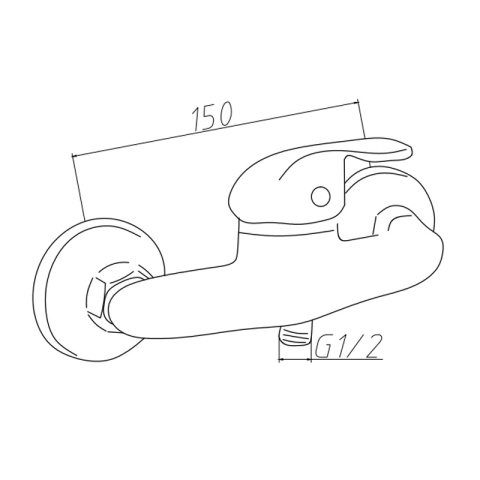 BATERIA WANNOWA PRYSZNICOWA ŁAZIENKOWA ŚCIENNA NATRYSKOWA ELENA CHROM
