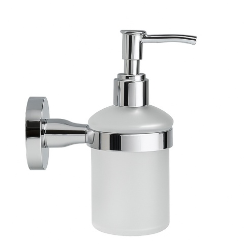 DOZOWNIK DO MYDŁA POJEMNIK NA ŚCIANĘ WISZĄCY SZKLANY LIANA-CH CHROM