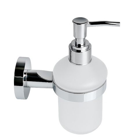 DOZOWNIK DO MYDŁA POJEMNIK NA ŚCIANĘ WISZĄCY SZKLANY LIANA-CH CHROM