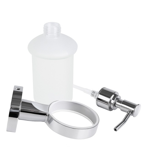 DOZOWNIK DO MYDŁA POJEMNIK NA ŚCIANĘ WISZĄCY SZKLANY LIANA-CH CHROM
