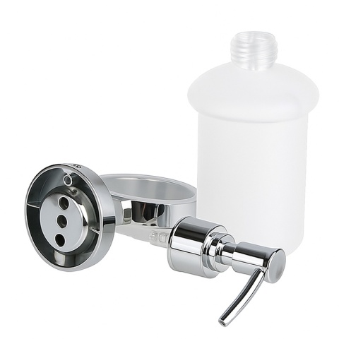 DOZOWNIK DO MYDŁA POJEMNIK NA ŚCIANĘ WISZĄCY SZKLANY LIANA-CH CHROM