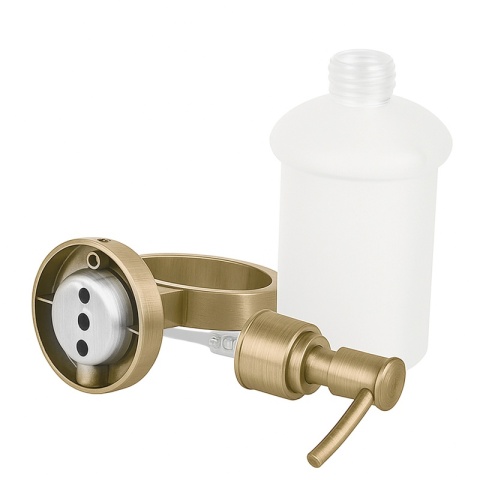 DOZOWNIK DO MYDŁA POJEMNIK NA ŚCIANĘ WISZĄCY LIANA-GL-BR ZŁOTY SZCZOTKOWANY