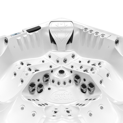 JACUZZI OGRODOWE WANNA SPA748 BIAŁA PERŁA OBUDOWA BRĄZOWA F21 230x230 CM