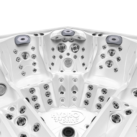 JACUZZI OGRODOWE WANNA SPA748 BIAŁA PERŁA OBUDOWA BRĄZOWA F21 230x230 CM