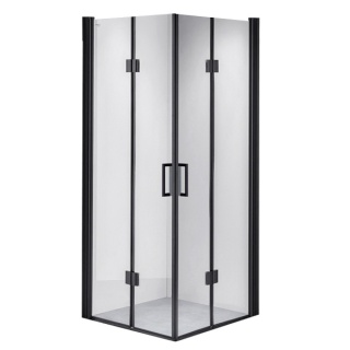 KABINA PRYSZNICOWA KWADRATOWA ZES-BS05B-90 CZARNA 90x90 CM