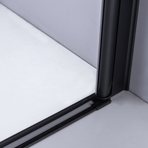 KABINA PRYSZNICOWA KWADRATOWA ZES-BS05B-90 CZARNA 90x90 CM