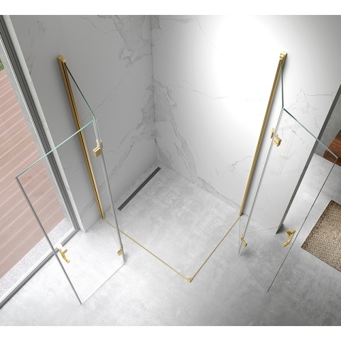 KABINA PRYSZNICOWA PROSTOKĄTNA ZES-KZ13C-GL-120X90 ZŁOTA 120x90 CM