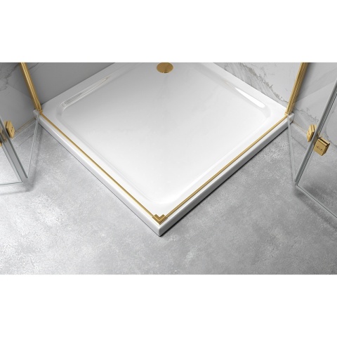 KABINA PRYSZNICOWA PROSTOKĄTNA ZES-KZ13C-GL-120X90 ZŁOTA 120x90 CM