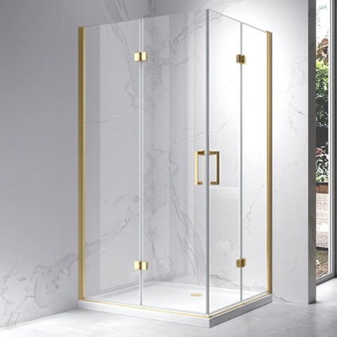 KABINA PRYSZNICOWA PROSTOKĄTNA ZES-KZ13C-GL-120X90 ZŁOTA 120x90 CM