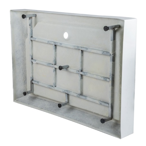 KABINA PRYSZNICOWA Z HYDROMASAŻEM ALMA LEWA CZARNA 120x80 CM