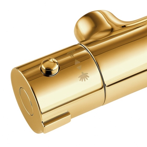 BATERIA PRYSZNICOWA Z TERMOSTATEM ŁAZIENKOWA ŚCIENNA ZESTAW T204-GL ZŁOTA