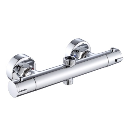 BATERIA PRYSZNICOWA Z TERMOSTATEM ŁAZIENKOWA ŚCIENNA ZESTAW T204A CHROM